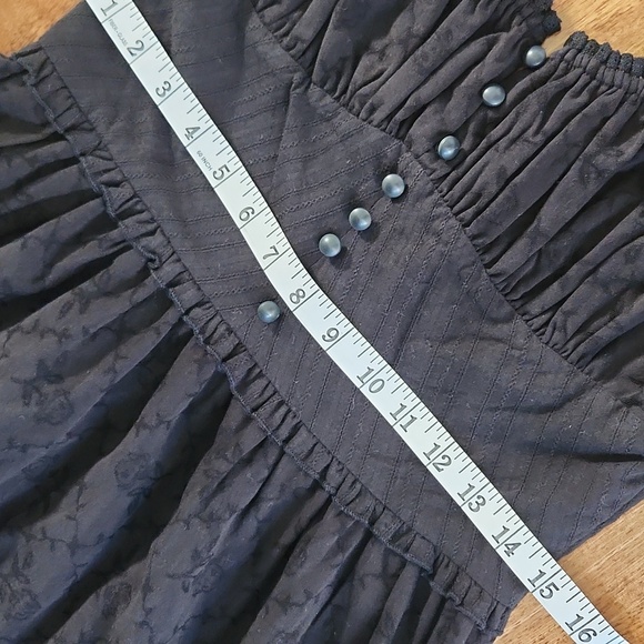 New {Commense} Ruffle Hem Cami Plain Midi Dress in Black Size Medium - Picture 13 of 15